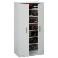 Habeig Schuhschrank, Schrank, Dielenschrank, Schuhregal, Flurschrank, Kleiderschrank, weiß, 7813O,