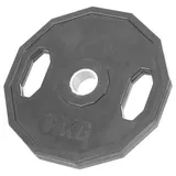 Sport-Tec Olympia Hantelscheibe mit Gummiüberzug und Griff, Krafttraining, Fitness, Bodybuilding, Kraftsport, Muskelaufbau, Powerlifting, 1,25 kg, 2,5 kg, 5 kg, 10 kg, 15kg, 20 kg, 25 kg/Stück