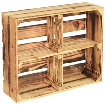 CHICCIE Holzkiste 50 x 40 x 15 cm 2-tlg. braun