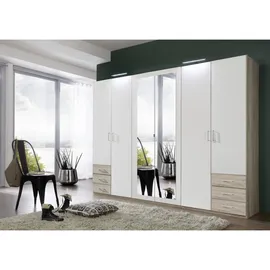 WIMEX Drehtürenschrank Fügen 270 x 208 x 58 cm Weiß