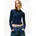 Tommy Tommy Jeans Damen Pullover mit Reißverschluss Essential mit Kapuze Dark Night Navy S S