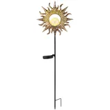 GLOBO Solarleuchte Metall 24,2 cm x 81,5 cm 1 Stück rostfarben