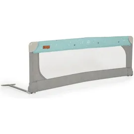 Cangaroo Bettschutzgitter Leinen 130 cm Bettgitter Rausfallschutz Front klappbar türkis
