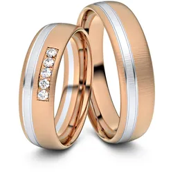 Trauringe M ̧nster 333er Rot-/Weiflgold - 5905