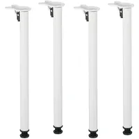 Relaxdays Tischbeine, 4er Set, HxD: 71 x 5 cm,
