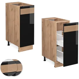 Vicco Apothekerschrank Fame-Line 30 x 82 x 51,6 cm Schwarz