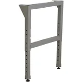 ADB Werkbankfuß höhenverstellbar, Vierkantrohr 50x50x2 mm, pulverbeschichtet, für Werkbänke mit Tiefe 700 mm, inkl. Montagematerial und Bodengleiter