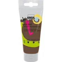 Kreul Kids Art Kinder-Künstlerfarbe Dunkelbraun 75 ml Tube,