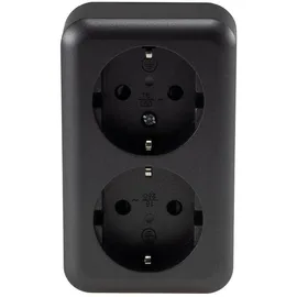 ChiliTec Doppelsteckdose 2-fach Anthrazit 2 St.