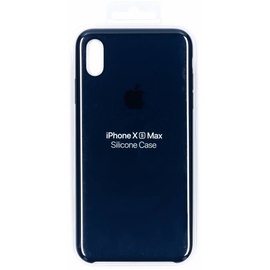 Apple iPhone XS Max Silikon Case mitternachtsblau