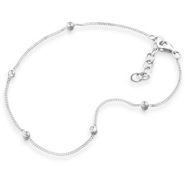 Elli Kristalle Fußschmuck 925 Silber Fußketten Damen