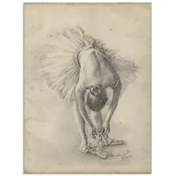 Artland Glasbild »Antike Ballerina Übung I«, Sport, (1 St.), in verschiedenen Größen Artland Farbe Bild(er): natur
