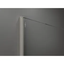 Mexen Kioto+ Duschwand mit Wandablage 100 x 200 cm, graphit, gebürsteter Nickel - 800-100-121-97-40