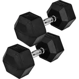 Hexagon Kurzhantel Set 4 - 60 kg schwarz 17.5kg