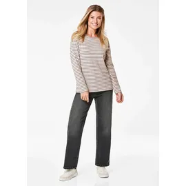 GOLDNER Jerseyshirt im Streifen-Look Beige 38