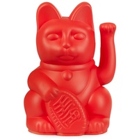DONKEY Lucky Cat Mini | Red | Japanische Glücksbringer Winkekatze in rot 9,8 cm hoch