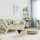 Relaxdays Sitzhocker mit Stauraum Samt 38 x 38 x 38 cm Creme