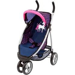 Puppenbuggy BAYER "Sport Jogger blau/pink" Puppenwagen bunt (blau/pink) Kinder