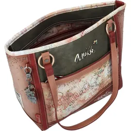 Anekke Peace & Love Schultertasche Polyurethan Khaki