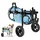 Vevor Hunderollstuhl für Hinterbeine Hundewagen bis 15 kg Blau M