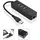 MicroConnect Mc-usb3.0hubweth USB 3.2 Gen 1 (3.1 Gen 1) Type-A, Schwarz RJ-45, 46 g, 1) Stück(e), 205 mm - Hub - 3 x