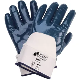Nitras Nitrilhandschuhe 03430 3/4 Beschichtung Arbeitshandschuhe Gartenhandschuhe Handschuhe - 12 Paar, Größe:9