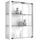VCM Hängevitrine Udina 60 x 25 x 80 cm Weiß