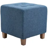 deluke Sitzhocker CELIS Stoff 45 x 46 x 45 cm Blau