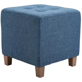 deluke Sitzhocker CELIS Stoff 45 x 46 x 45 cm Blau