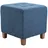 deluke Sitzhocker CELIS Stoff 45 x 46 x 45 cm Blau