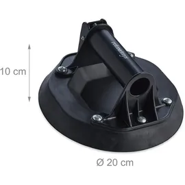 Relaxdays Vakuum Saugheber bis 120 kg schwarz/blau