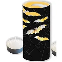 CTI Windlicht/Teelicht * Halloween & Fledermaus * - 8 gruselige Deko-Umrandungen für Teelichter // Kerzen