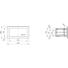 Bora UEBF/1 3box Mauerkasten
