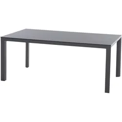 SIENA GARDEN Silva Gartentisch, Anthrazit Ferro, Aluminium HPL, 180x95 cm, Pflegeleicht Robust