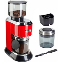 De'Longhi Kaffeemühle Dedica KG520.R, 150 W, Kegelmahlwerk, 350 g Bohnenbehälter rot