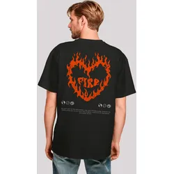 T-Shirt F4NT4STIC "Valentines Streetwear", Herren, Gr. XS, schwarz, Obermaterial: 100% Baumwolle, casual, oversize, Rundhals, Kurzarm ohne Bündchen, Shirts, Premium Y2K Streetwear