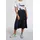 richroyal Plisseerock Damen Blau 34