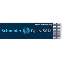 Schneider Express 56 M Kugelschreiber Mine (Edelstahlspitze, dokumentenecht) 20er Packung blau