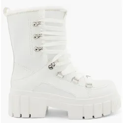 Schnürboots - Damen - weiß