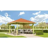 Weka Pavillon Gartenoase 651 A Gr. 1 Sparset 433 cm x 433 cm