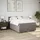 vidaXL Boxspringbett mit Matratze Taupe 140x200 cm Stoff