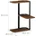 Relaxdays Eckregal 3 Zickzack Ablagen 42,5 x 26,5 x 26,5 cm Braun/Schwarz