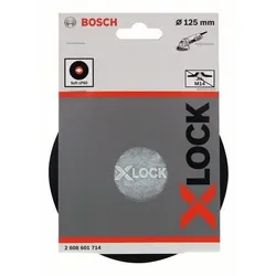 Stützteller X-LOCK, 125 mm, weich, 12.500 U/min