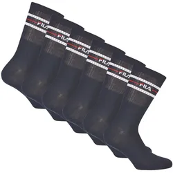 Kurzsocken FILA "Socken 6er Pack", Herren, Gr. 39-42, blau, Obermaterial: 80% Baumwolle CO. 18% Polyester PES. 2% Elasthan EL., Socken