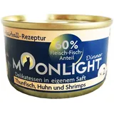 MOONLIGHT Katzennassfutter Nr. 2 Thunfisch - Huhn - Shrimps 24 x 80 g