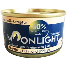 MOONLIGHT Katzennassfutter Nr. 2 Thunfisch - Huhn - Shrimps 24 x 80 g