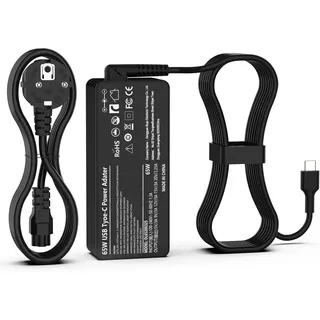 USB C Netzteil 65W HP Laptop Ladekabel für HP Spectre EliteBook Elite X2 Chromebook 360 Probook Pavilion 45W Type-C Universal Ladegerät Power Adapter Schnellladung Charger