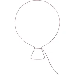 Bloomingville Mini Wanddekoration Luftballon aus Metall