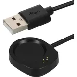 kwmobile Honseadek Ersatz Ladeständer Dock Station Kompatibel mit Amazfit Balance A2286 T-Rex 3 A2322 Balance 2 A2429 Smart Watch USB Kabel Schwarz