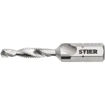 Stier Kombigewindebohrer Bit M4 DIN 3126 HSS-G 1/4"-Sechskant